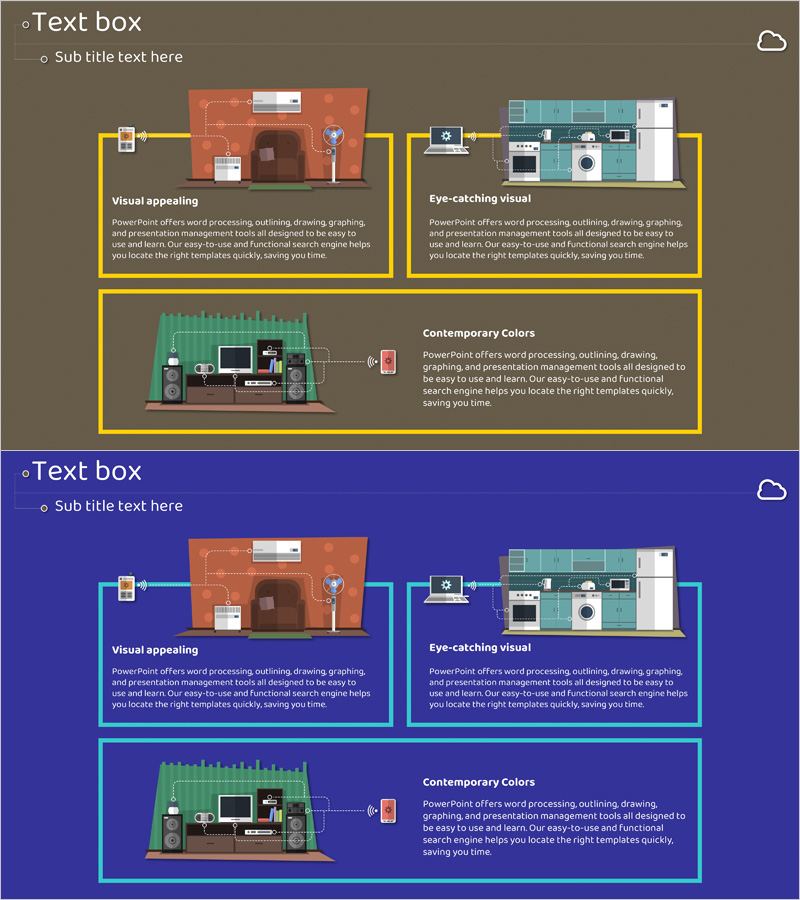 다이어그램으로 IoT 서비스 프로그램 소개 – 현대적인 시각적 전달