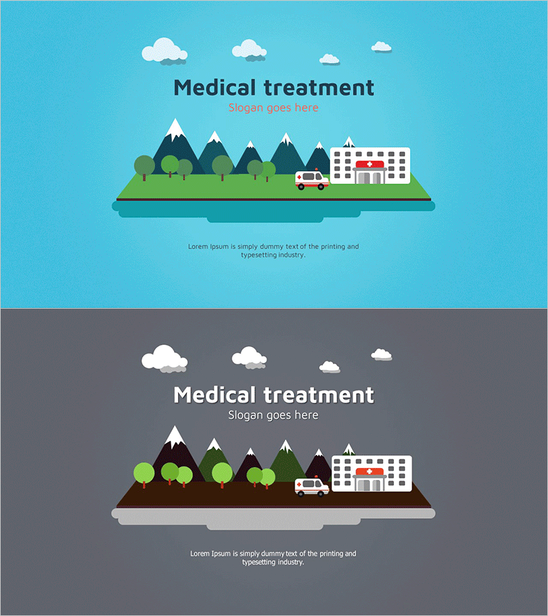의료 치료 일러스트 표지