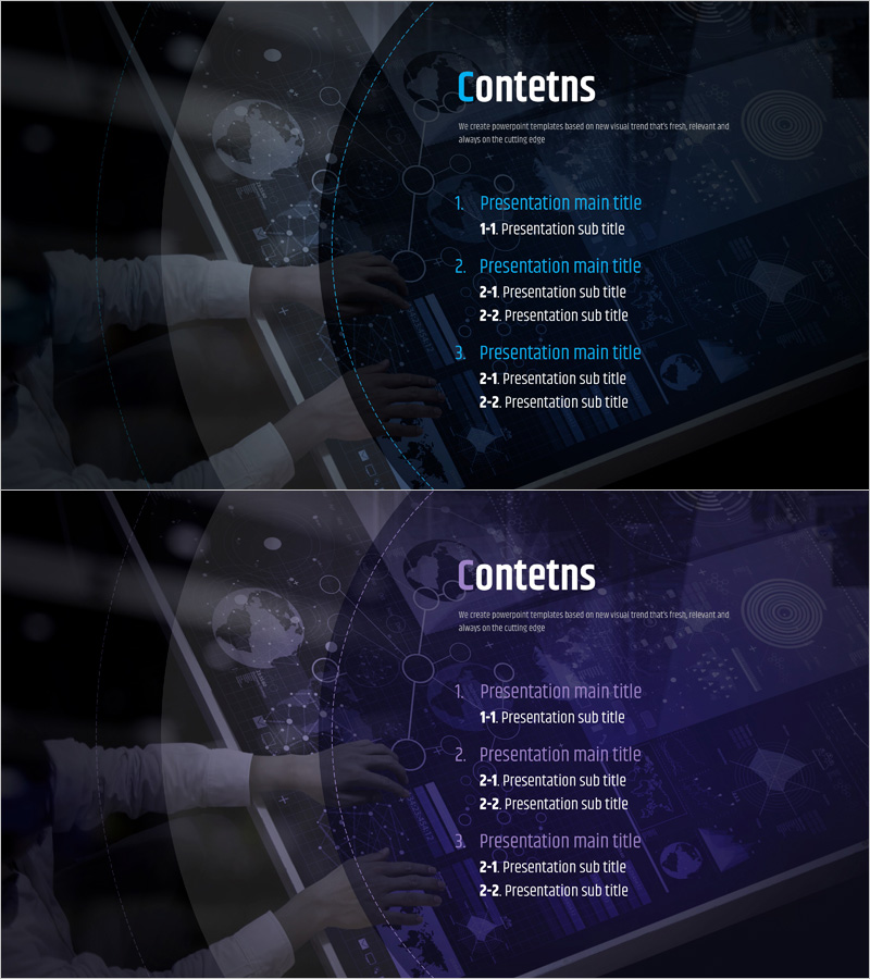 모바일 금융 비즈니스 템플릿 목차 – 현대적 개념