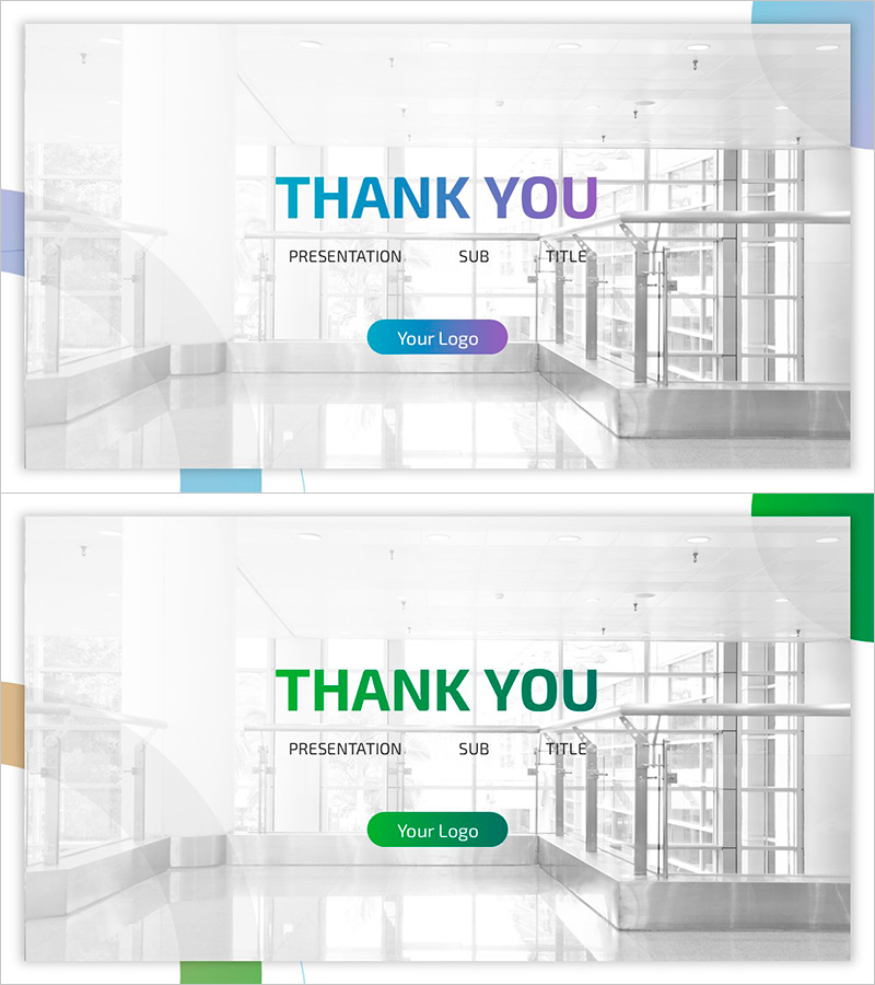 프레젠테이션 엔딩을 위한 캠퍼스 슬라이드 템플릿