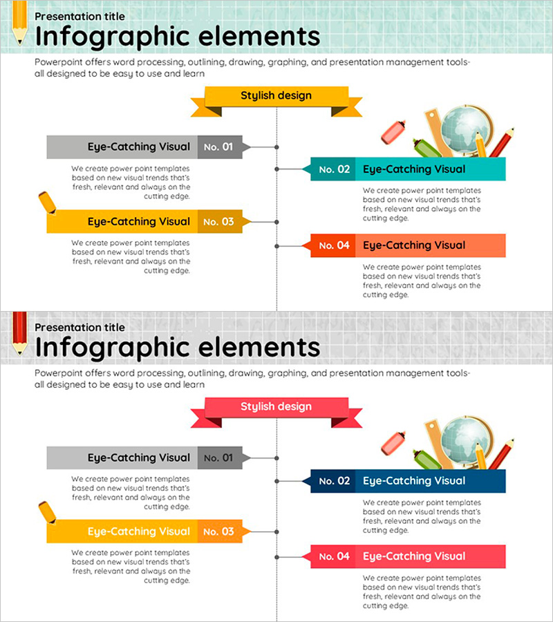 세로형 학습 로드맵 슬라이드 – 명확한 흐름과 진행