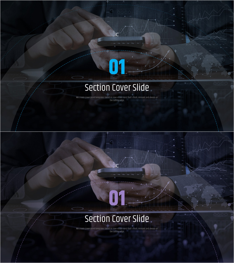 모바일 금융 비즈니스 템플릿 간지 – 혁신적인 프레젠테이션 시작