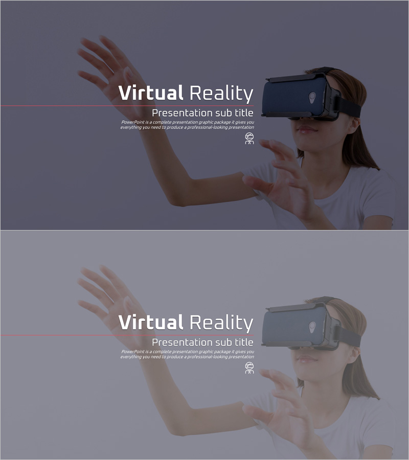 가상 현실 템플릿 표지 - 혁신을 담은 프레젠테이션