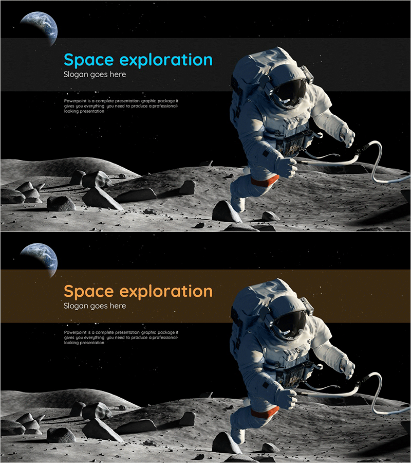 우주 탐사 와이드 템플릿 표지