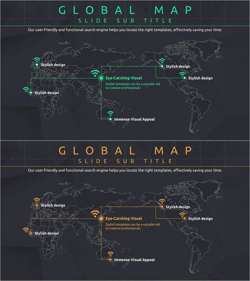 글로벌 네트워크 세계지도 – 긴밀한 연결과 비전