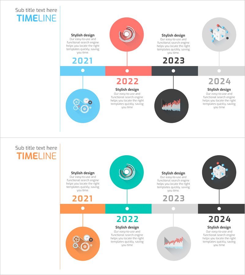 빅데이터 일러스트 연혁 다이어그램 – 데이터 시각화로 혁신을 경험하다