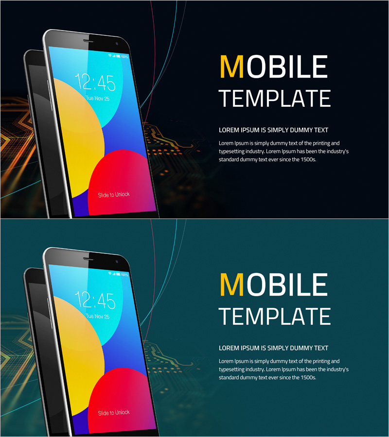 모바일 표지 템플릿 – 혁신과 창의성