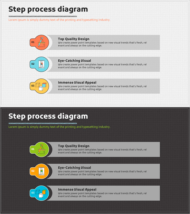 필기구 아이콘 스텝 다이어그램 – 제품 및 서비스 소개