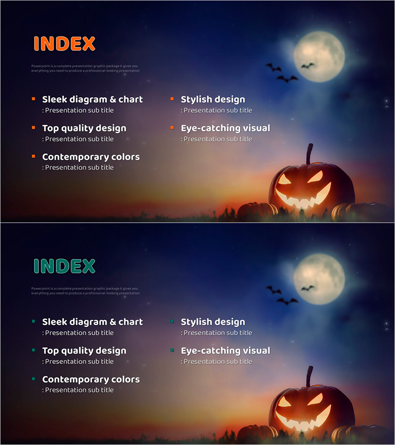 할로윈 호박 목차 – 트렌디한 디자인
