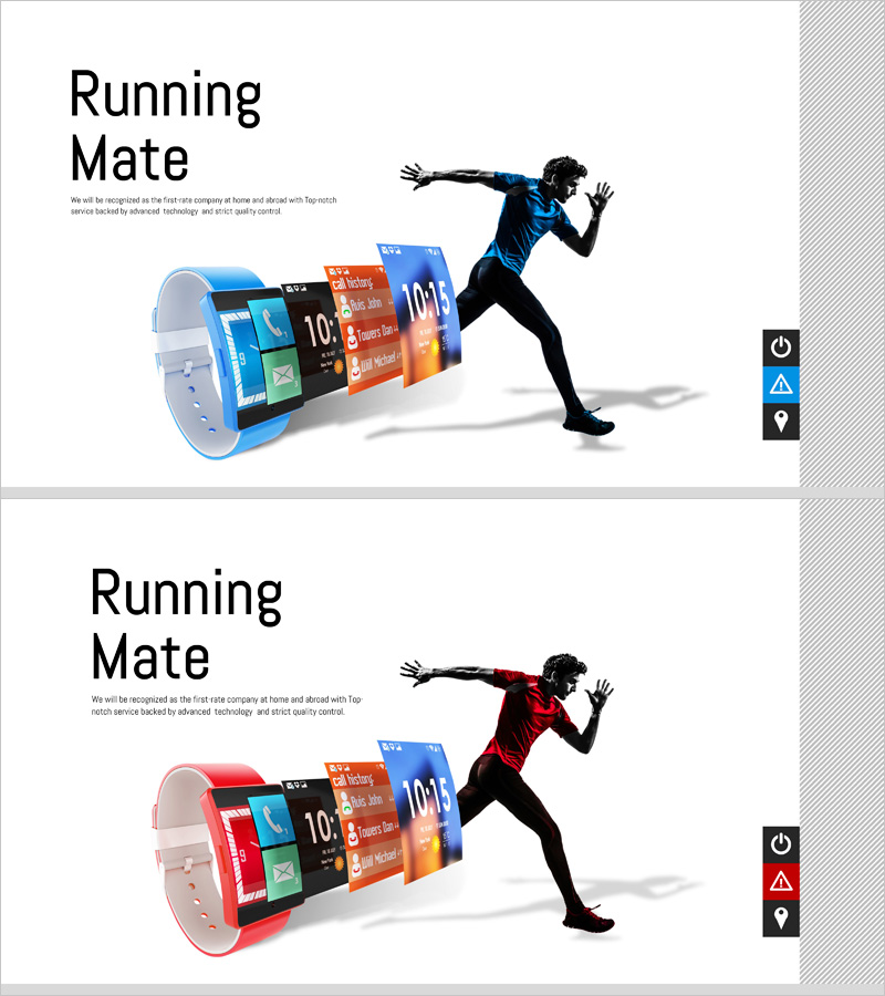 러닝메이트 템플릿 표지 – 스포티한 비즈니스 감성