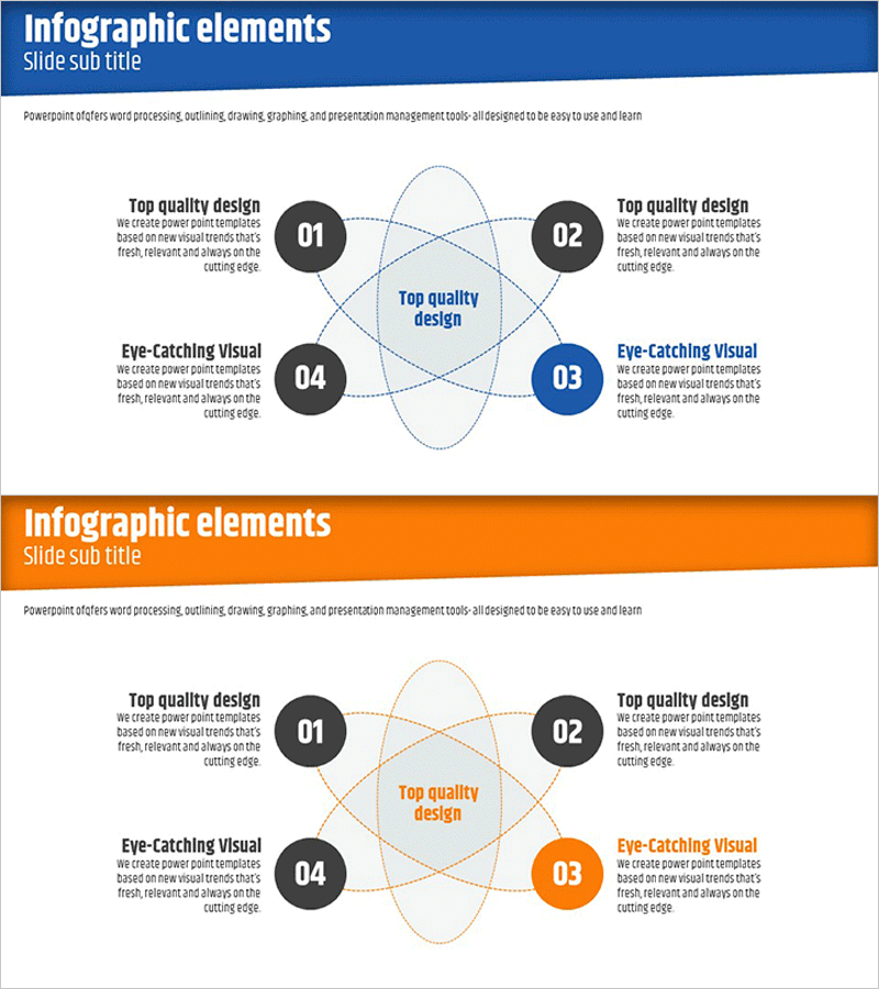 기하학적 모양 다이어그램 – 사업 영역을 한눈에