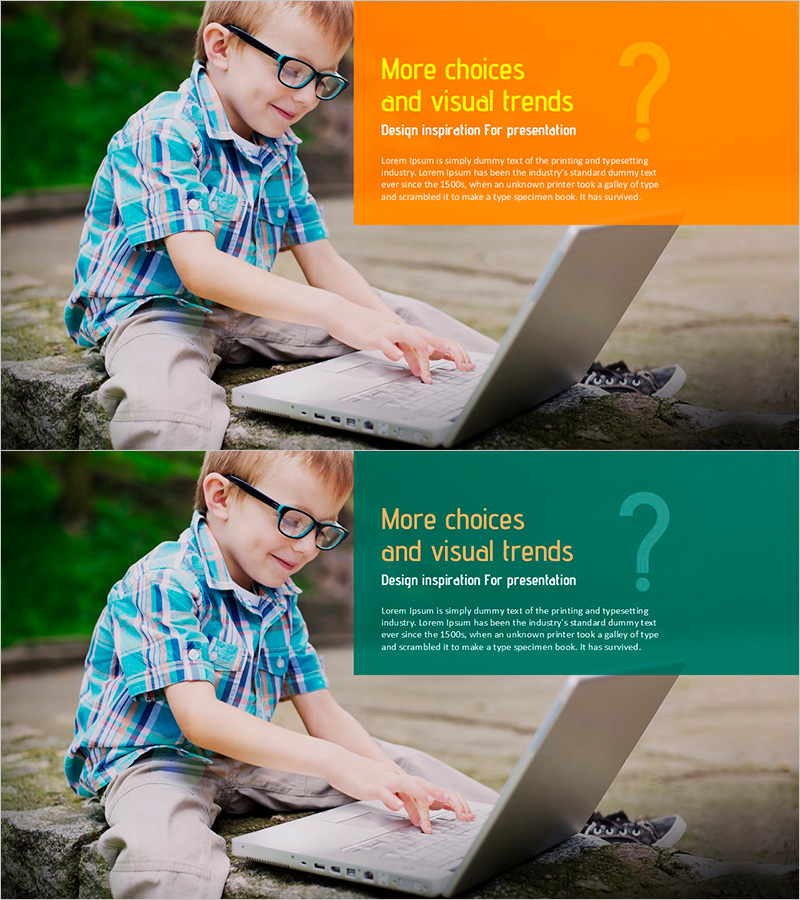 마케팅 전략을 효과적으로 전달하는 슬라이드 – 호기심 가득한 아이