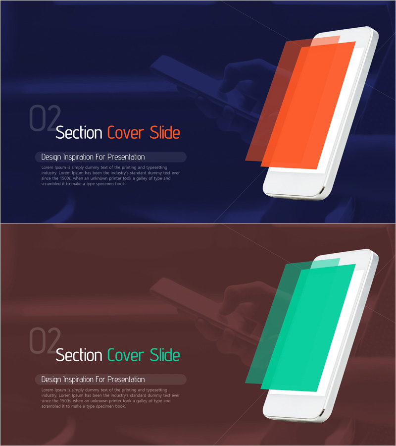 디벨롭 템플릿 간지 – 섹션 커버 슬라이드