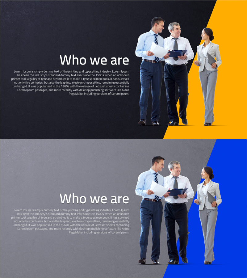 Intro PowerPoint Slide for Company Introduction