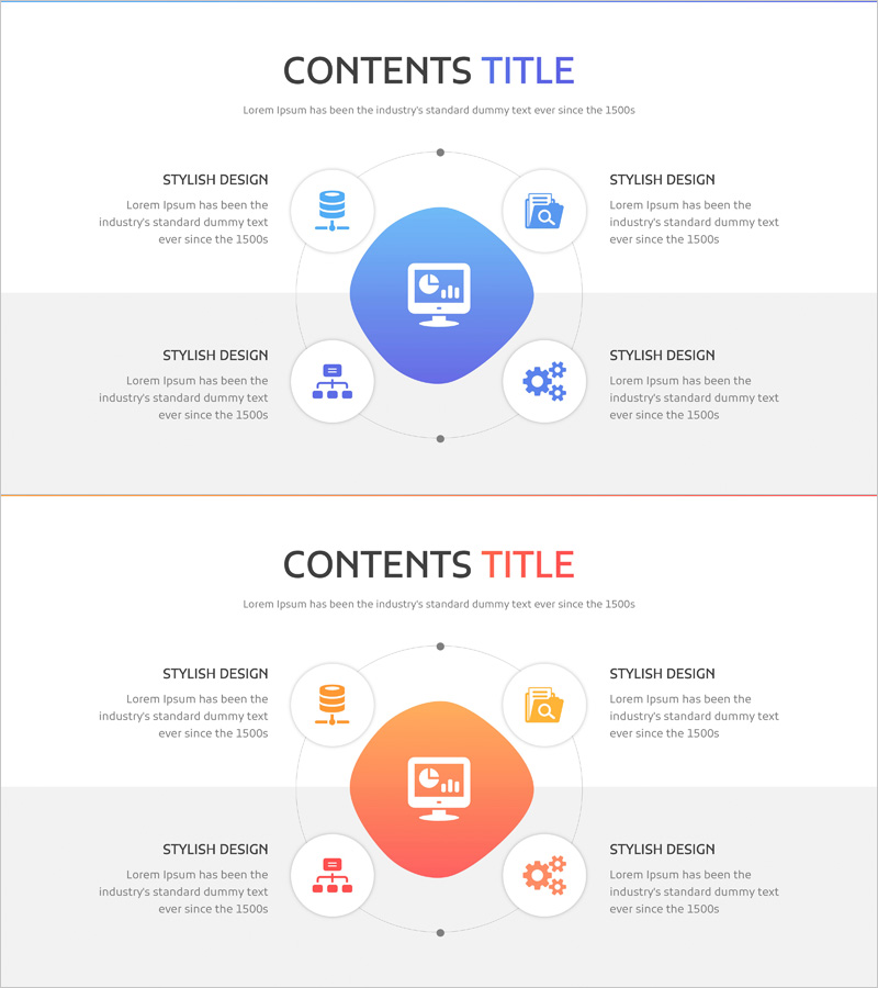 PC 데이터 분석 사업 영역 시각화 PPT – 클러스터 및 연결