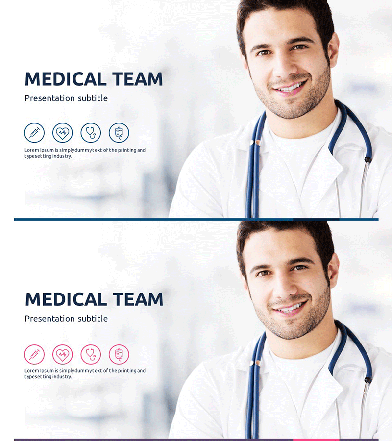 의학 와이드 템플릿 표지 – 전문성과 신뢰의 시작