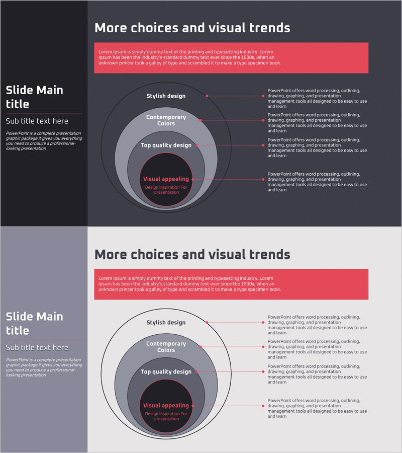 4P 내포 다이어그램 – 사업 전략 및 마케팅 계획