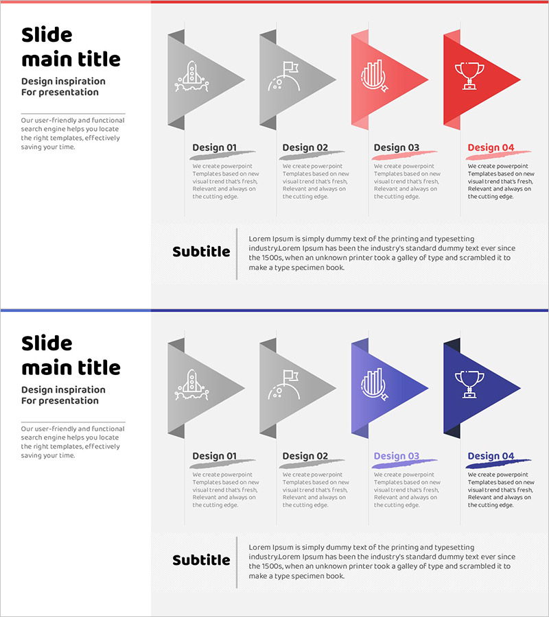 프로세스를 의사결하는 도전과 우승 다이어그램