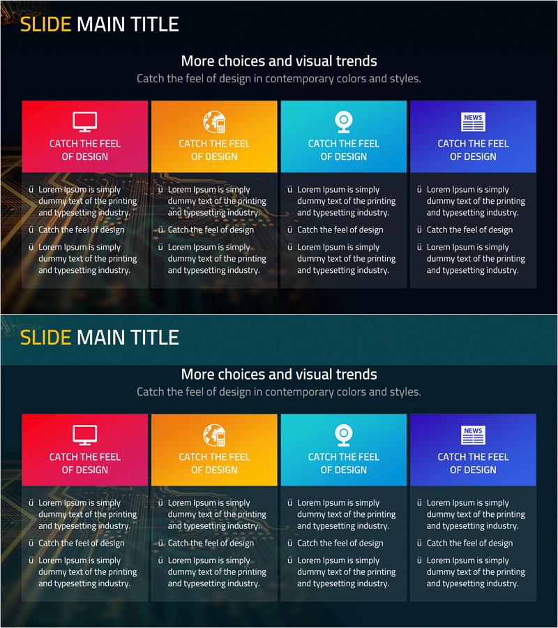모바일 프로그램 소개 슬라이드 – 사업전략과 비전