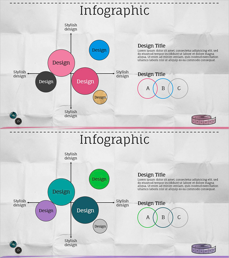 패션 템플릿 포지셔닝 – 마케팅 전략을 위한 인포그래픽