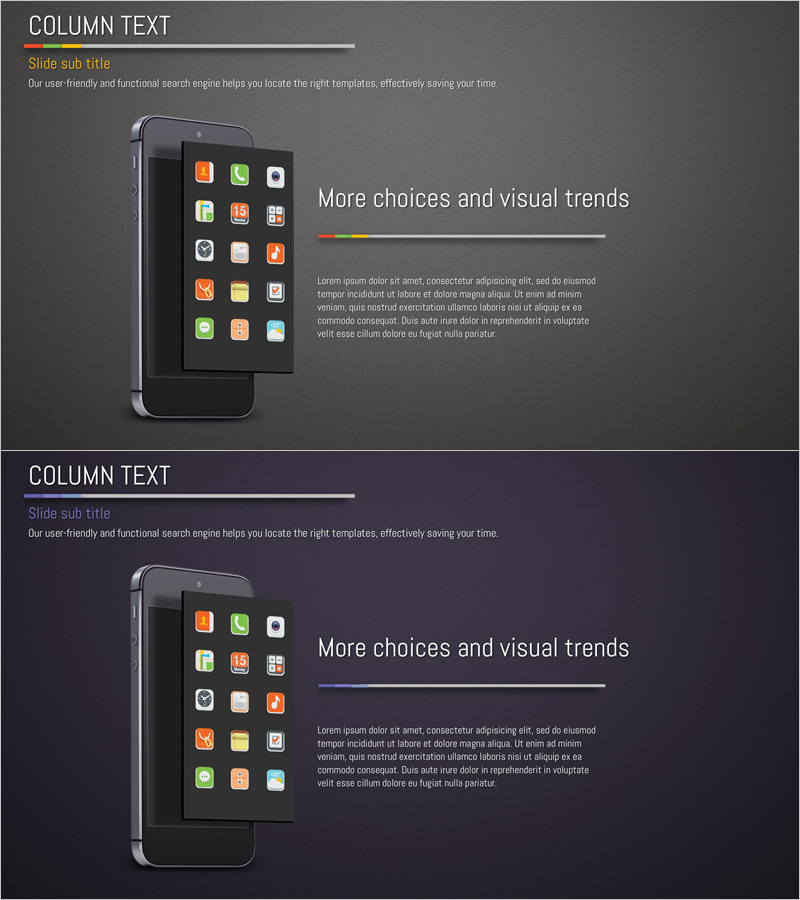 어플리케이션 서비스 소개 및 개요 - 효과적인 시각적 전달