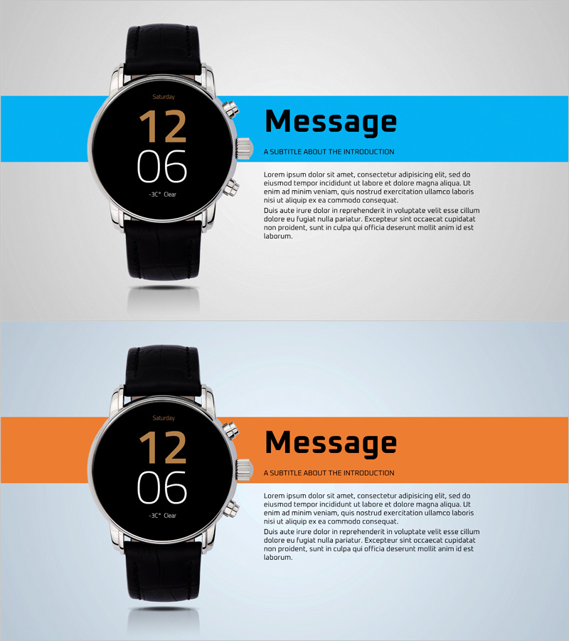스마트워치 제품 소개 템플릿 – 혁신과 스타일의 조화