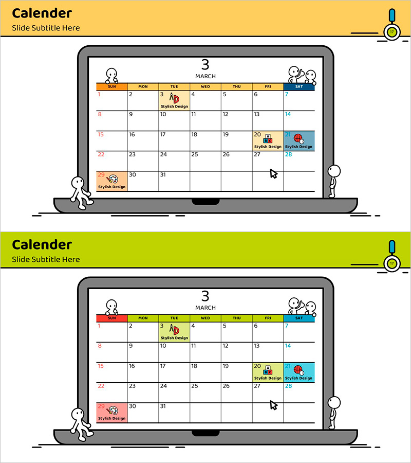 과목 추진일정 캘린더 – 사업 운영을 위한 효과적인 계획