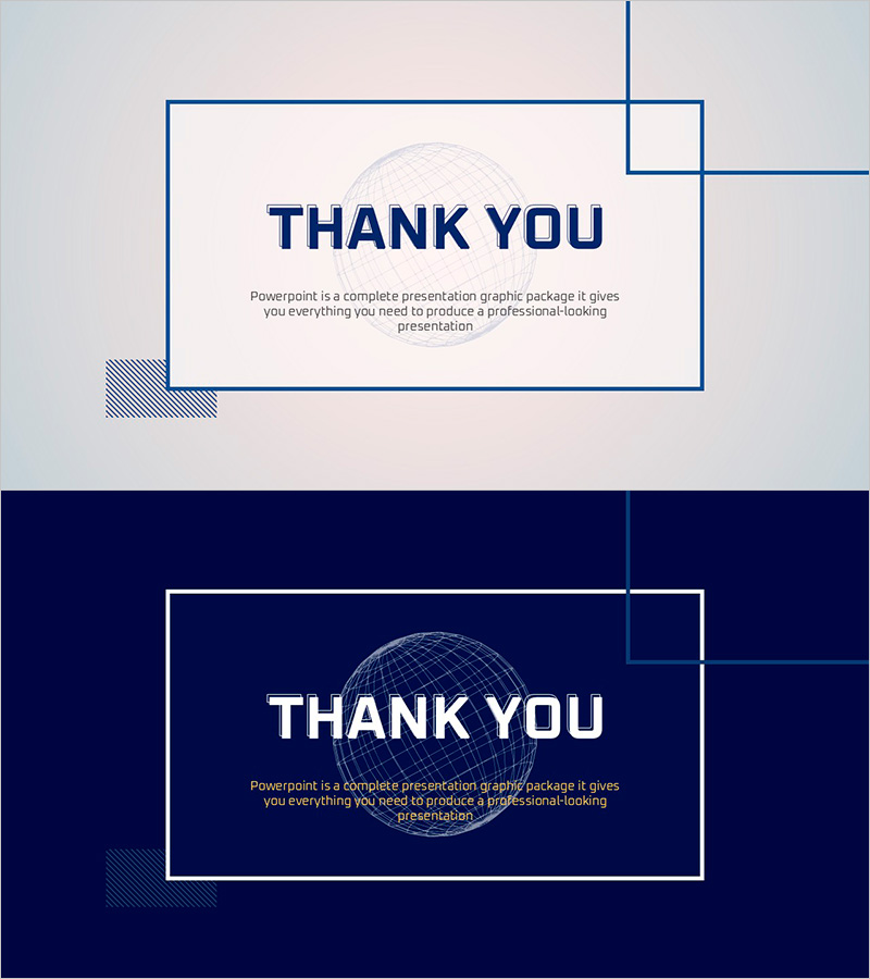 핑크 네이비 엔딩 페이지 – 전문적이고 감각적인 마무리