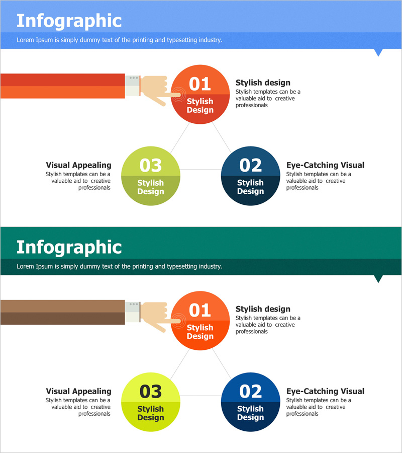 사업비전 및 서비스 추진 방향 – 시각적으로 매력적인 인포그래픽 슬라이드