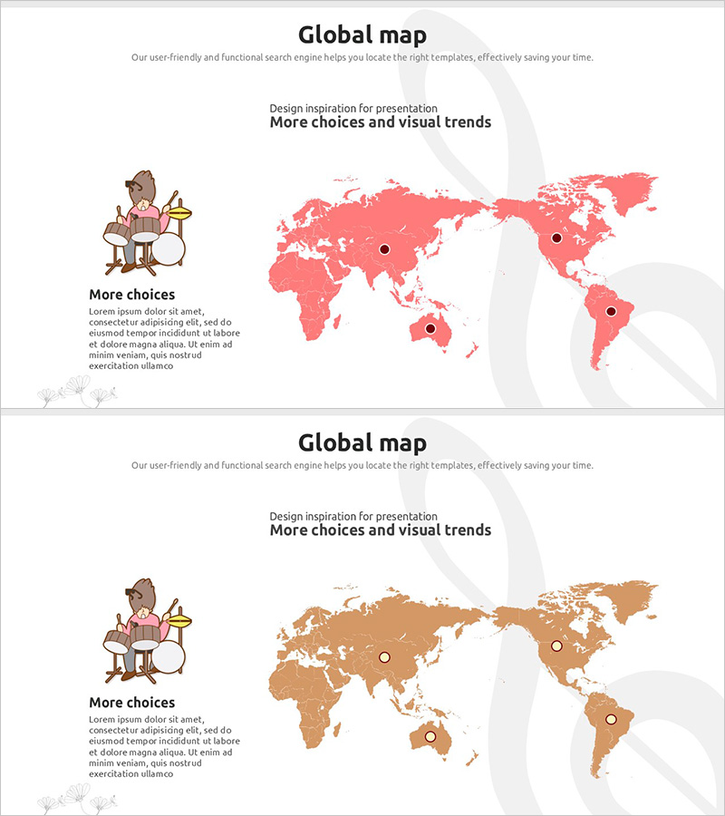 연주자 분포 글로벌 맵