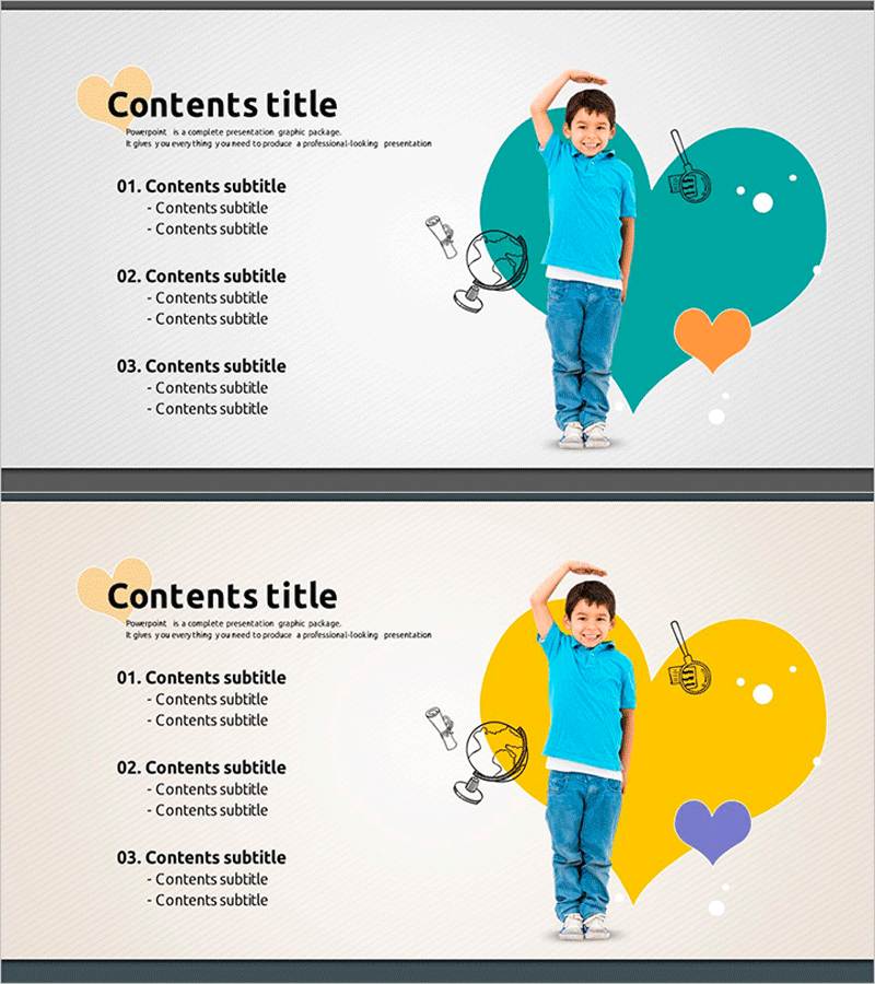 어린이교육 하트 콘셉트 목차