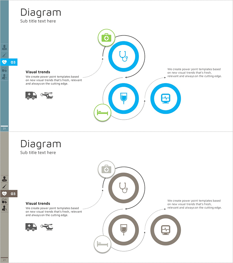 의료 업무 프로세스 연결 다이어그램 – 운영 계획을 시각화하다