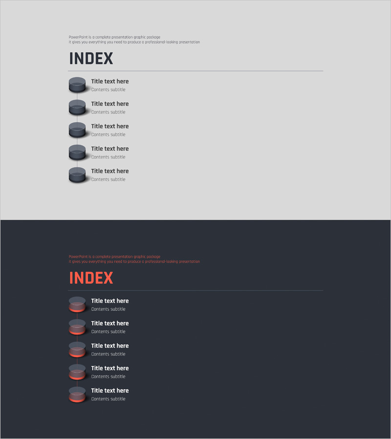스마트한 비즈니스 워크 템플릿 목차 - 효율적인 발표의 시작