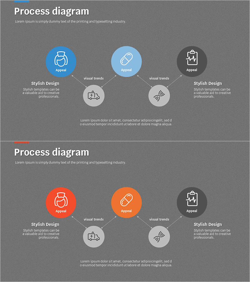메디컬 픽토그램 다방향 다이어그램 – 효과적인 유통전략
