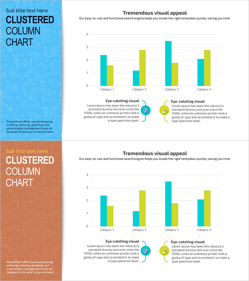 경쟁 비교 그린 청록 그래프 – 경쟁 우위를 강조한 슬라이드