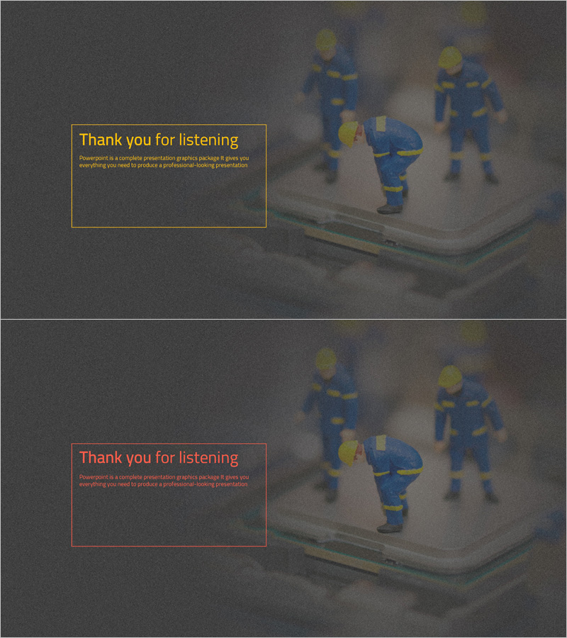 기술 소개 프레젠테이션 엔딩표지