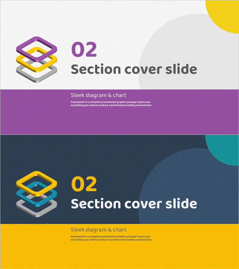 원형 일러스트 템플릿 간지 02 - 섹션 커버 슬라이드