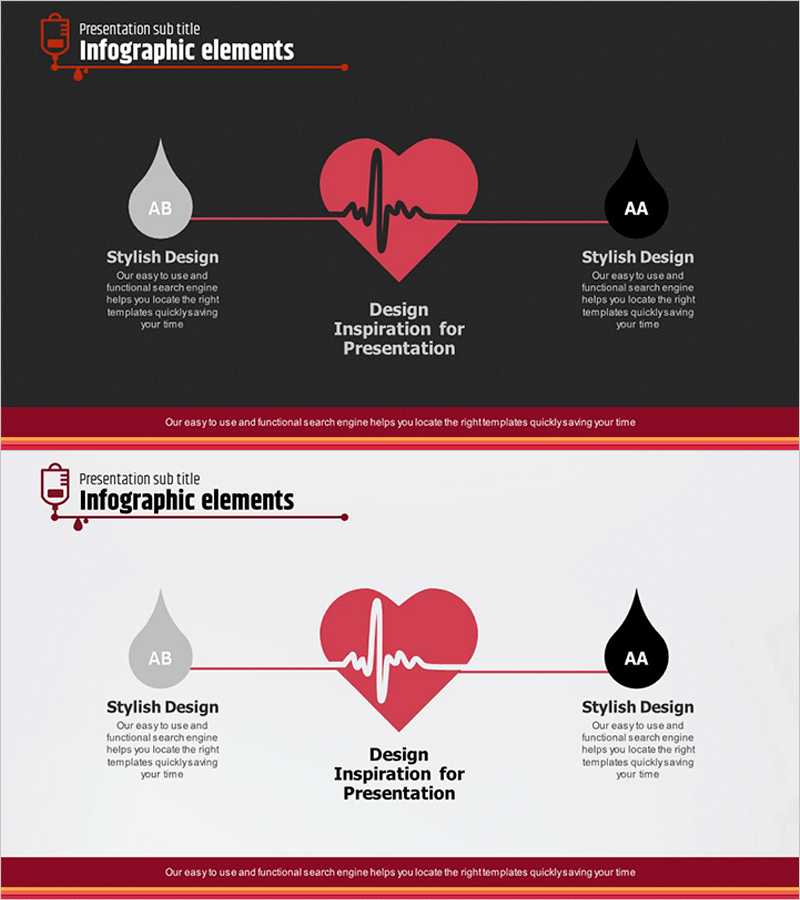 하트 물방울 모양 연결 다이어그램 – 비즈니스의 진정한 연결