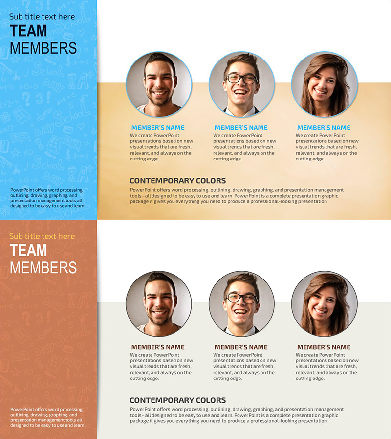 블루 브라운 팀소개 – 전문성과 팀워크의 조화