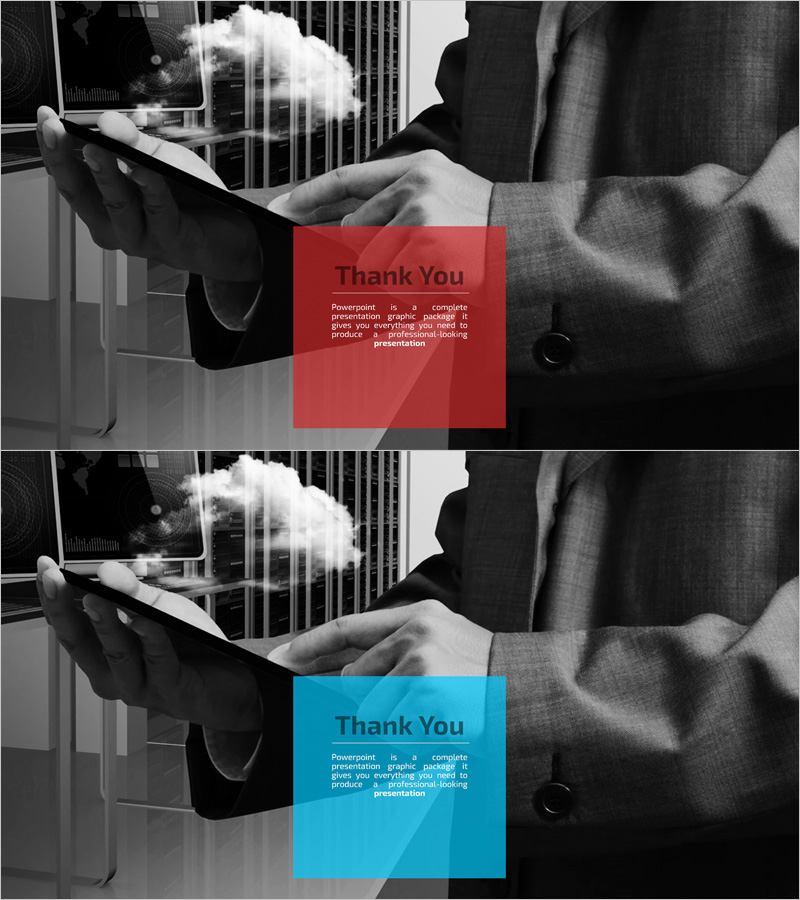 IT 프레젠테이션 엔딩표지