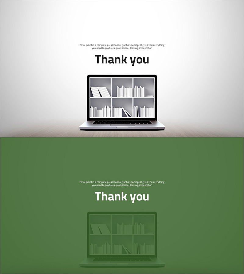 Library Laptop Mockup Ending Page – Wrapping Up Your Presentation