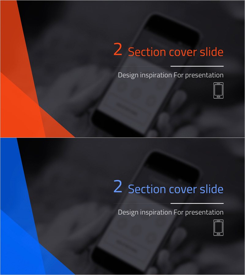 스마트 네트워크 템플릿 간지 – 강렬한 비주얼로 영감을 주는 섹션 슬라이드