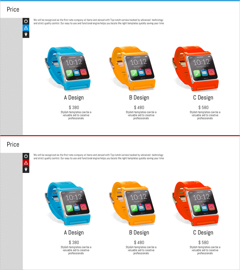 스마트워치 가격 비교 프레젠테이션