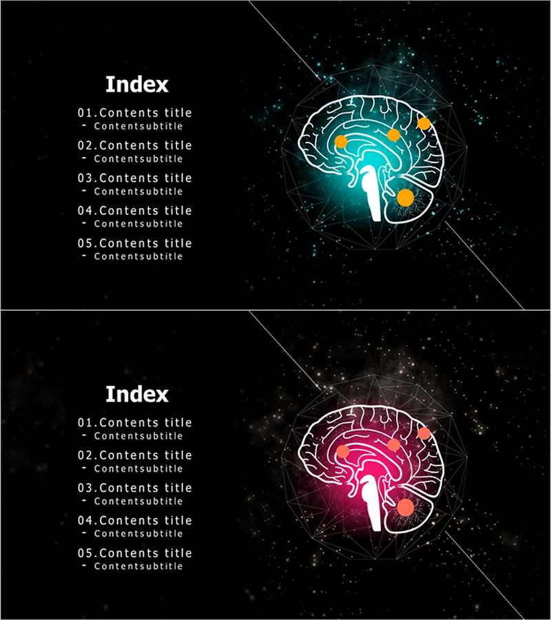 은하 테마 뇌구조 와이드 목차