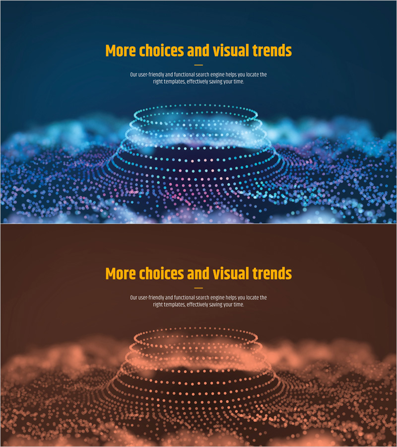 빅데이터 분석 아웃트로 템플릿 - 시각적 트렌드 도출