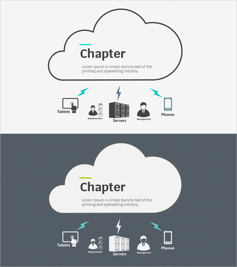 기업 네트워크 프레젠테이션 간지 – 현대적이고 직관적인 슬라이드