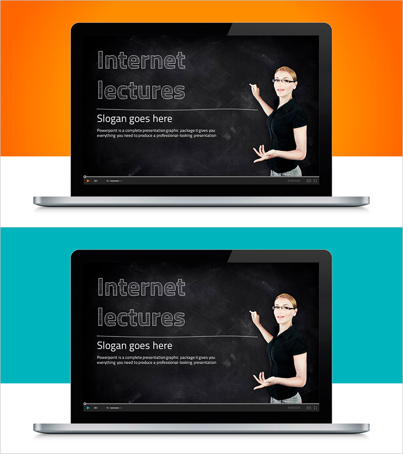 노트북 인터넷 강의 템플릿 표지