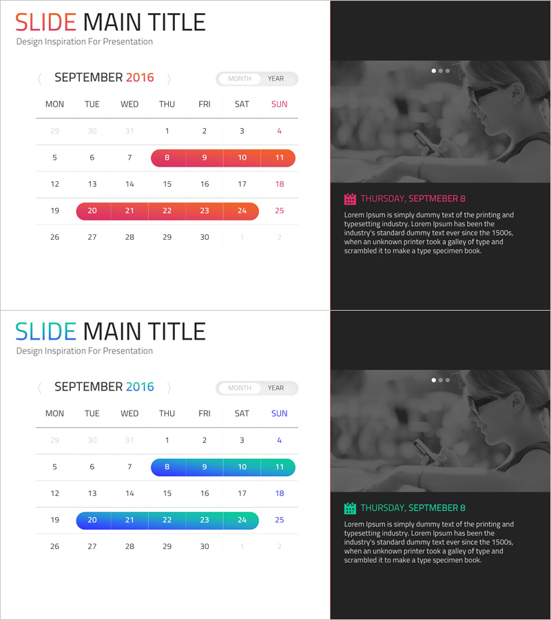 달력 다이어그램으로 사업 추진 전략 시각화