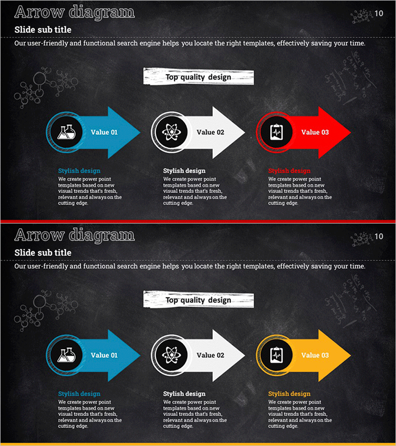 과학실험 목표 화살표 다이어그램 – 성공적인 프로젝트를 위한 단계