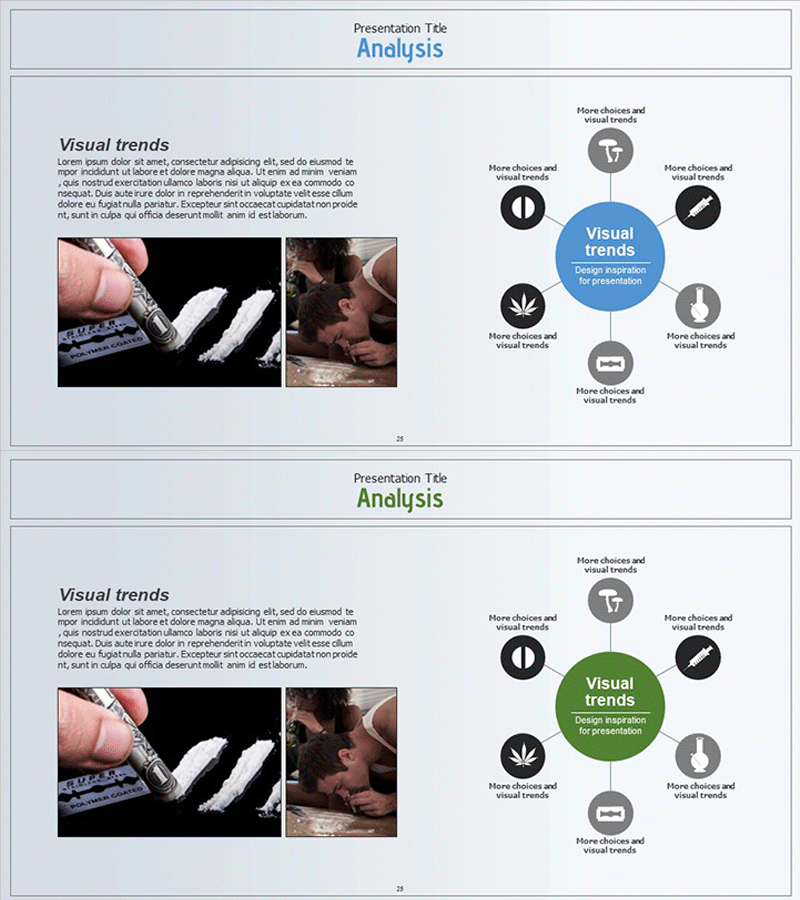 위험한 마약 유형 다이어그램 - 사업소개 및 전략